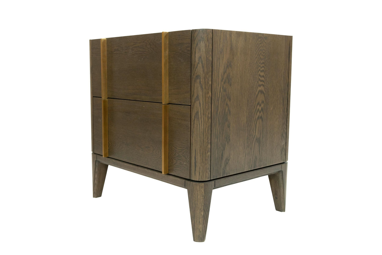 Modrest Oakley - Mid-Century Dark Brown Nightstand
