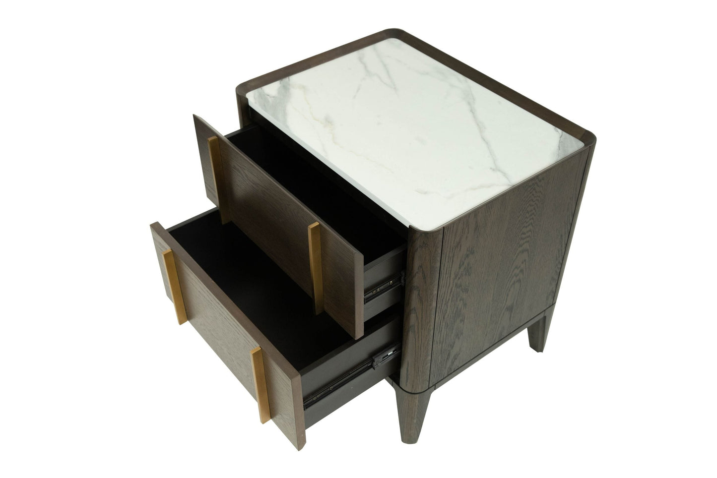 Modrest Oakley - Mid-Century Dark Brown Nightstand