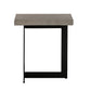 Modrest Sharon Modern Concrete & Black Metal End Table