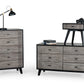 Nova Domus Panther Contemporary Grey & Black Dresser