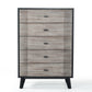 Nova Domus Panther Contemporary Grey & Black Chest