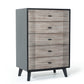 Nova Domus Panther Contemporary Grey & Black Chest