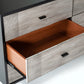 Nova Domus Panther Contemporary Grey & Black Dresser