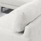 Divani Casa Paraiso - Modern White Fabric Left Facing Sectional Sofa