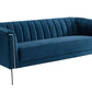 Divani Casa Patton - Modern Blue Fabric Sofa