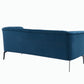 Divani Casa Patton - Modern Blue Fabric Sofa