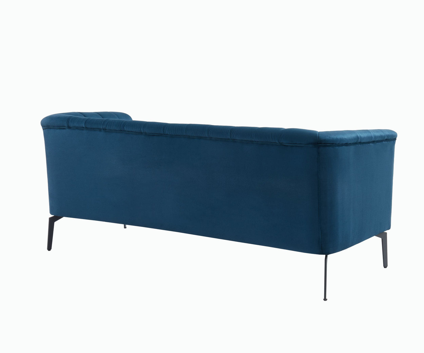 Divani Casa Patton - Modern Blue Fabric Sofa