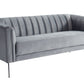Divani Casa Patton - Modern Grey Fabric Sofa
