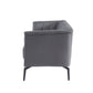 Divani Casa Patton - Modern Dark Grey Fabric Sofa
