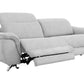 Divani Casa Paul - Contemporary Grey Fabric Loveseat w/ Electric Recliners