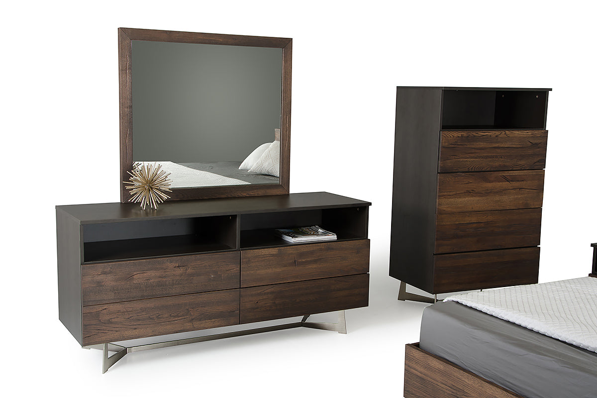 Modrest Wharton Modern Dark Aged Oak Dresser