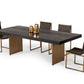 Modrest Perret - Large Glam Black Ash + Brushed Brass Dining Table