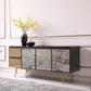Modrest Phelan - Modern Smoked Ash & Brass Buffet