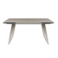 Modrest Pittson - Modern Extendable Grey Glass Dining Table