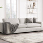 Divani Casa Poppy - Modern White Fabric Sofa