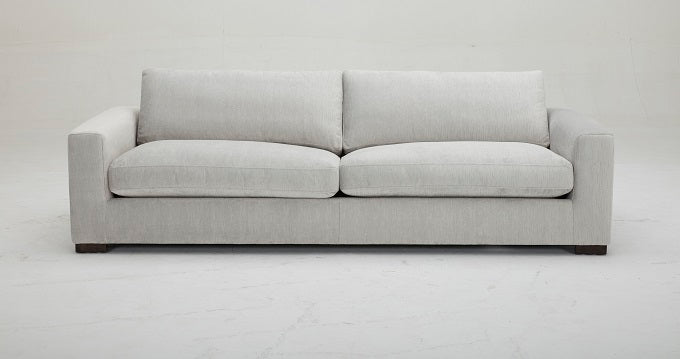 Divani Casa Poppy - Modern White Fabric Long Sofa