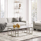 Divani Casa Poppy - Modern White Fabric Long Sofa