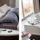Modrest Portofino - Adjustable Leatherette Bed with Built-In Nightstands