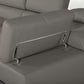Divani Casa Quebec - Modern Dark Grey Eco-Leather Right Facing Sectional Sofa