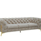 Divani Casa Quincey - Transitional Beige Velvet Sofa