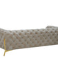 Divani Casa Quincey - Transitional Beige Velvet Sofa