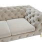 Divani Casa Quincey - Transitional Beige Velvet Sofa