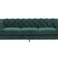 Divani Casa Quincey - Transitional Emerald Green Velvet Sofa