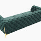 Divani Casa Quincey - Transitional Emerald Green Velvet Sofa
