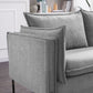 Divani Casa Randolf - Modern Grey Fabric Sofa