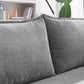 Divani Casa Randolf - Modern Grey Fabric Sofa