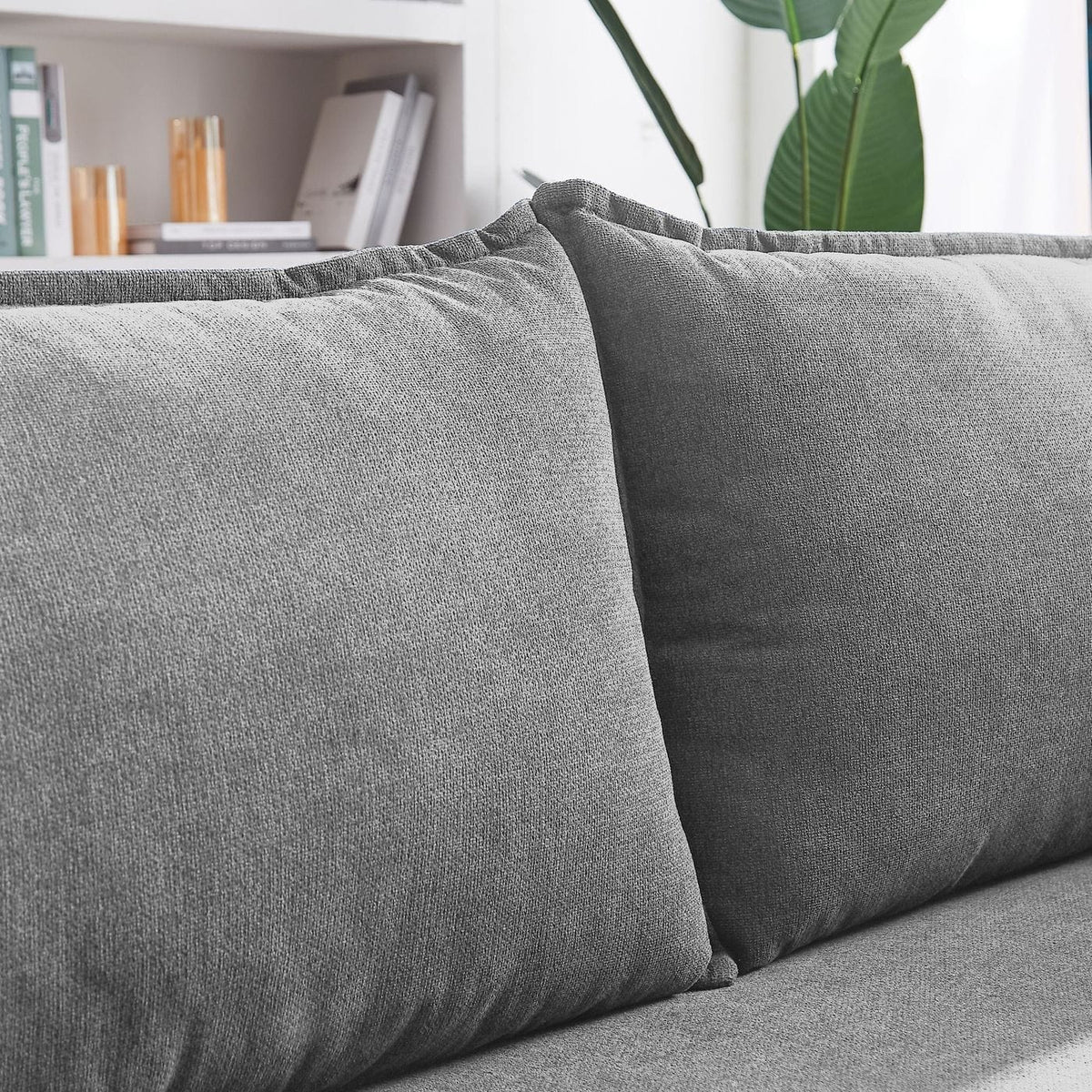 Divani Casa Randolf - Modern Grey Fabric Sofa