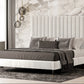 Modrest Hemlock - Contemporary White Fabric Bed