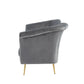 Divani Casa Rilo - Modern Grey Fabric Sofa