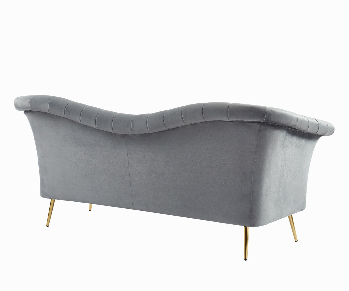 Divani Casa Rilo - Modern Grey Fabric Sofa