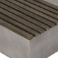 Modrest Delaware Modern Concrete & Acacia Square Coffee Table