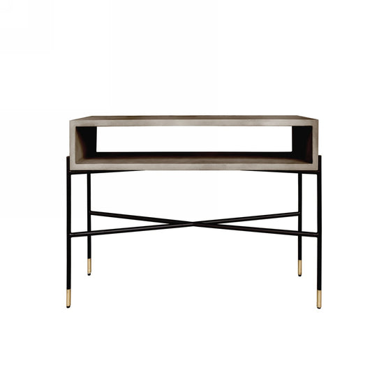 Modrest Walker Modern Concrete & Metal Console Table