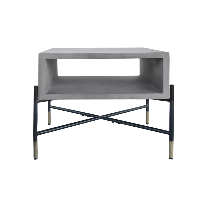 Modrest Walker Modern Concrete & Metal End Table