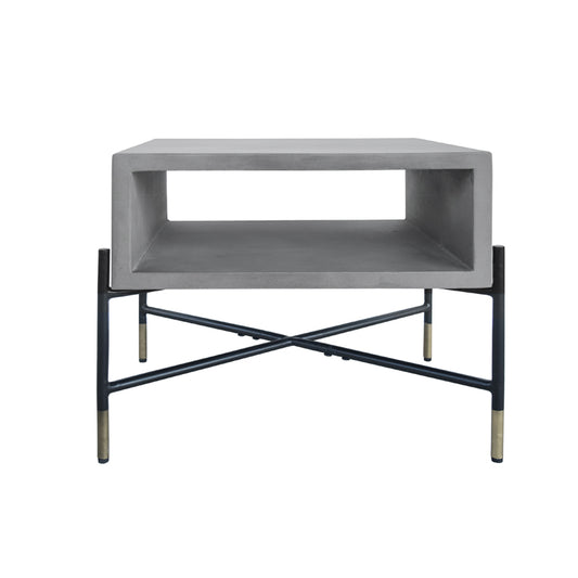 Modrest Walker Modern Concrete & Metal End Table