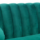 Divani Casa Arvada Modern Green Velvet & Gold Sofa