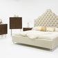Modrest Sandra Transitional Light Grey Fabric Bed