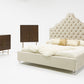 Modrest Sandra Transitional Light Grey Fabric Bed