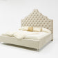 Modrest Sandra Transitional Light Grey Fabric Bed