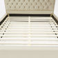 Modrest Sandra Transitional Light Grey Fabric Bed