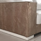 Divani Casa Cordova Modern Bronze & White Leather Sofa Set