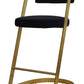 Modrest Shandra - Black Velvet + Gold Counter Stool