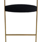 Modrest Shandra - Black Velvet + Gold Counter Stool