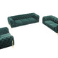 Divani Casa Sheila - Modern Emerald Green Fabric Sofa Set