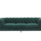 Divani Casa Sheila - Modern Emerald Green Fabric Sofa Set