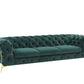 Divani Casa Sheila - Modern Emerald Green Fabric Sofa Set