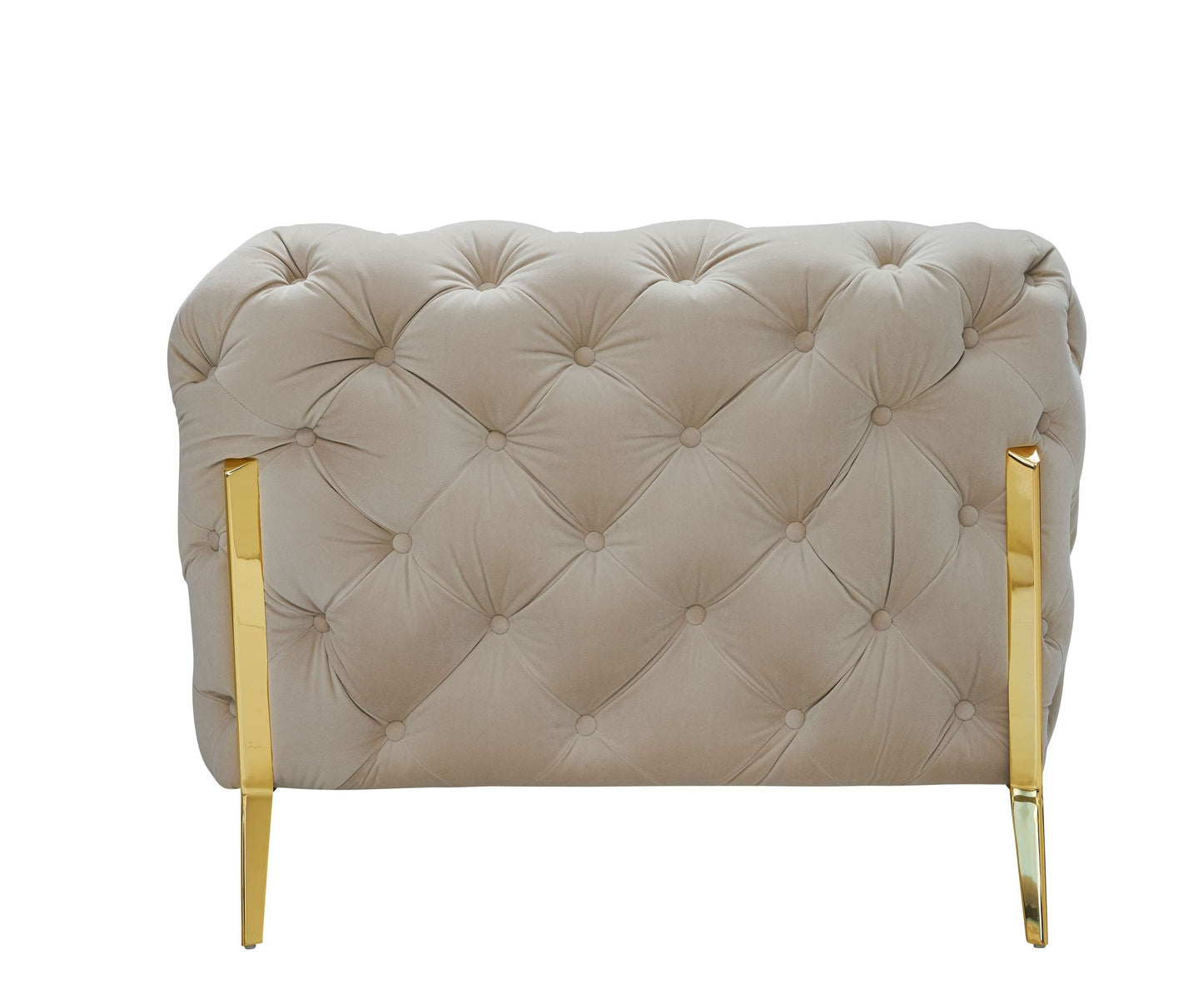 Divani Casa Sheila - Transitional Beige Fabric Sofa
